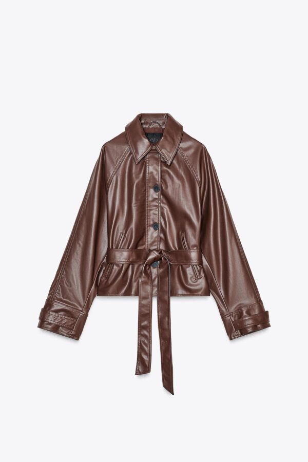 Ladies Leather Jacket - brown