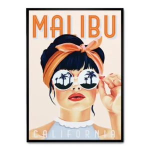 Malibu Photo - Black Frame 50x80cm